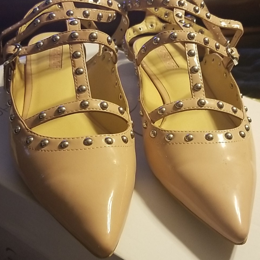Topshop studded flats